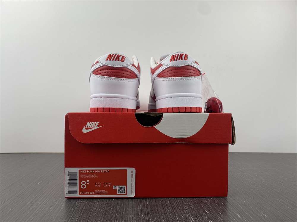 Nike Dunk Low Championship Red (2021)  DD1391-600