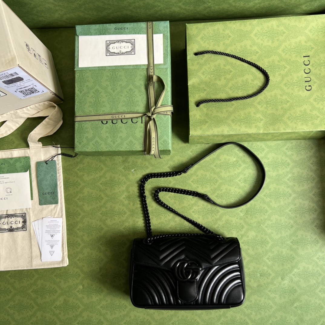 Guccii1 GG Marmont small shoulder bag 443497 26cm