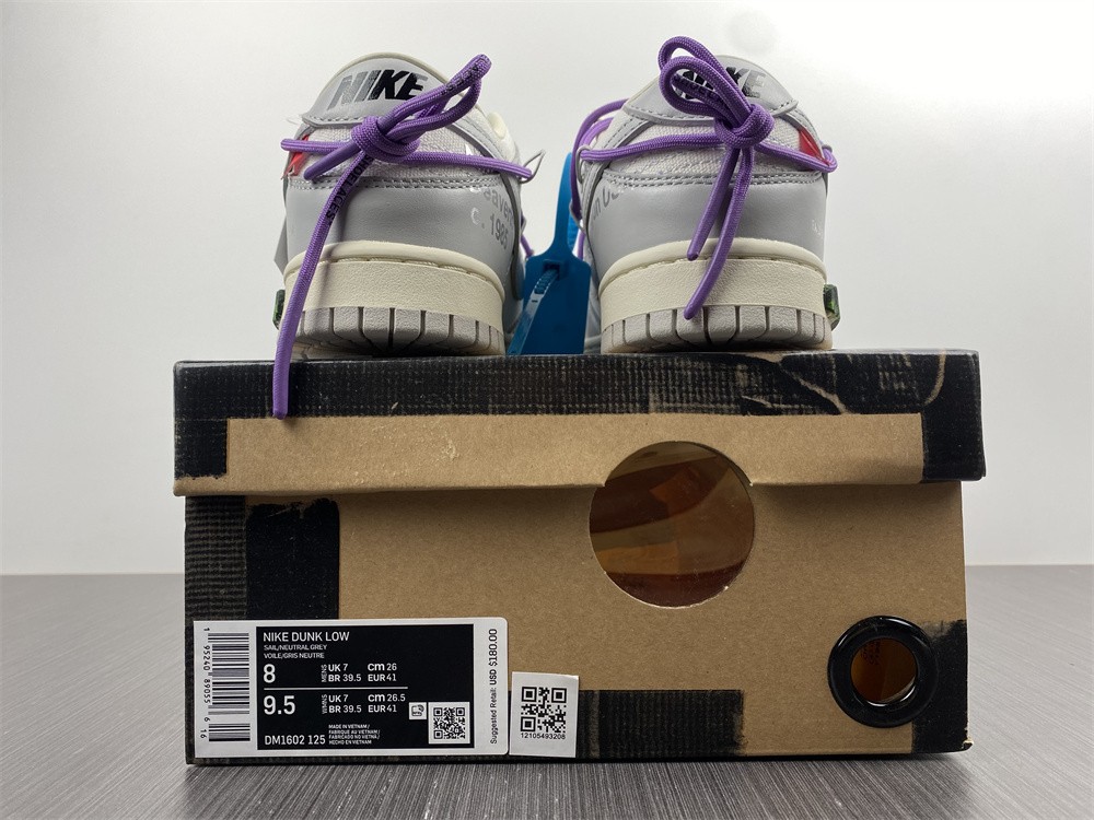 Off-White x Dunk Low Lot 47 1602-125