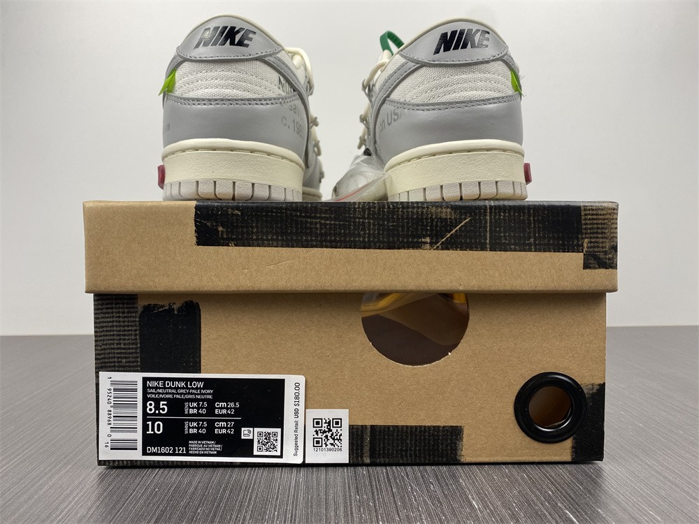 Off-White x Dunk Low lot 25 DM1602-121