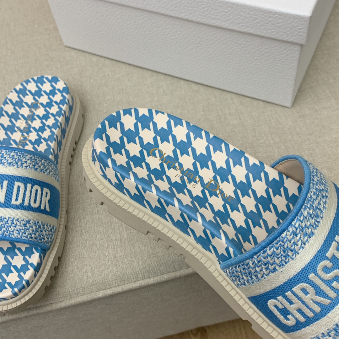 Christian Dioorr blue slide