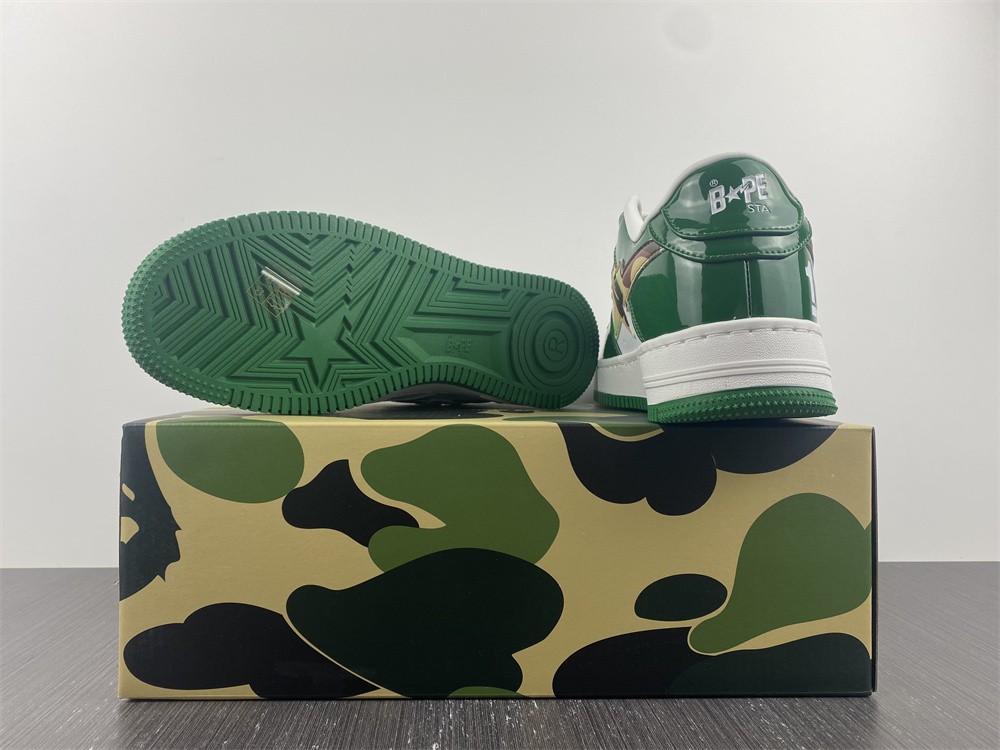 A Bathing Ape Bape Sta Low green