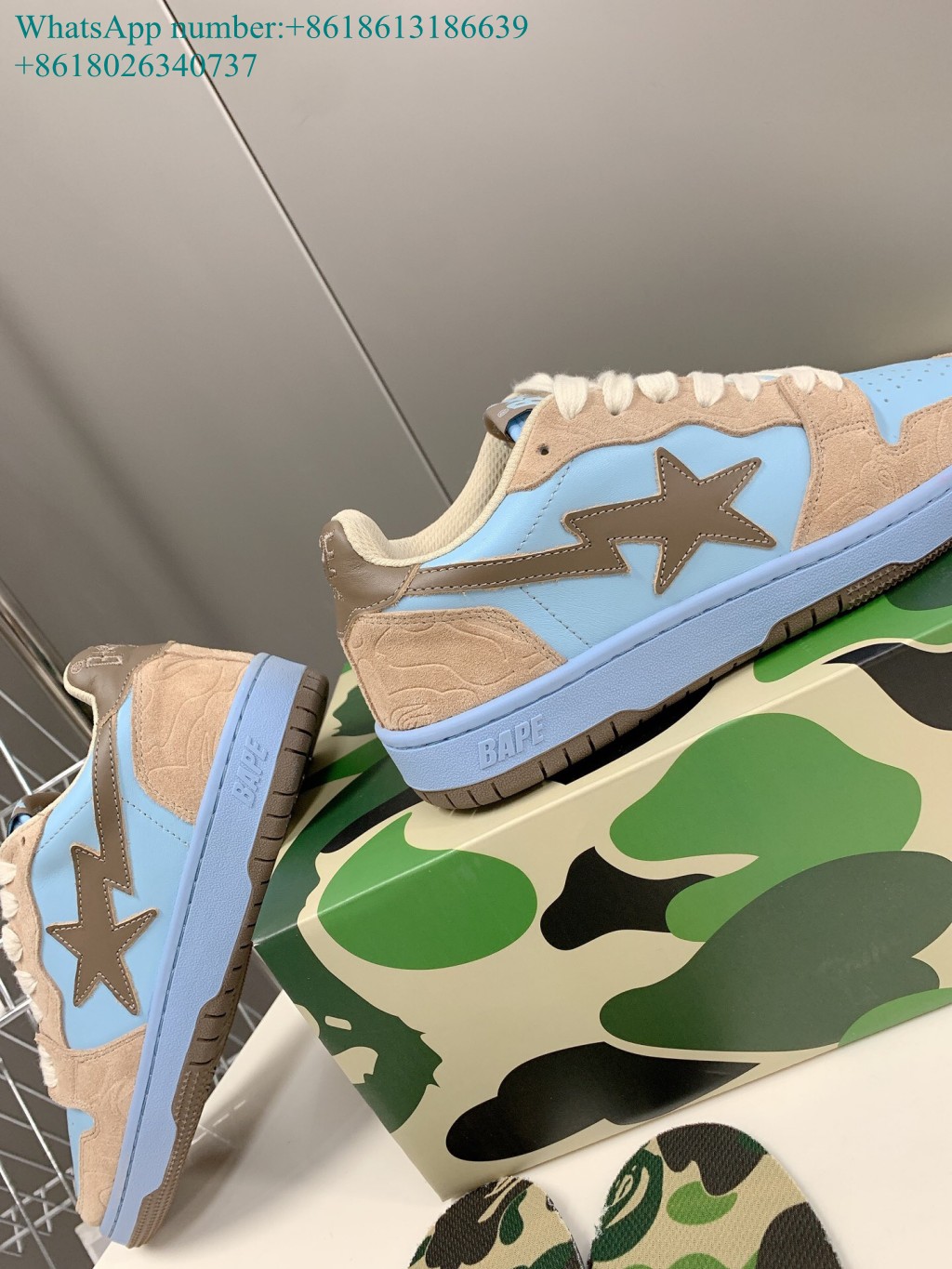 A Bathing Ape Bape Sta Low Blue sneaker