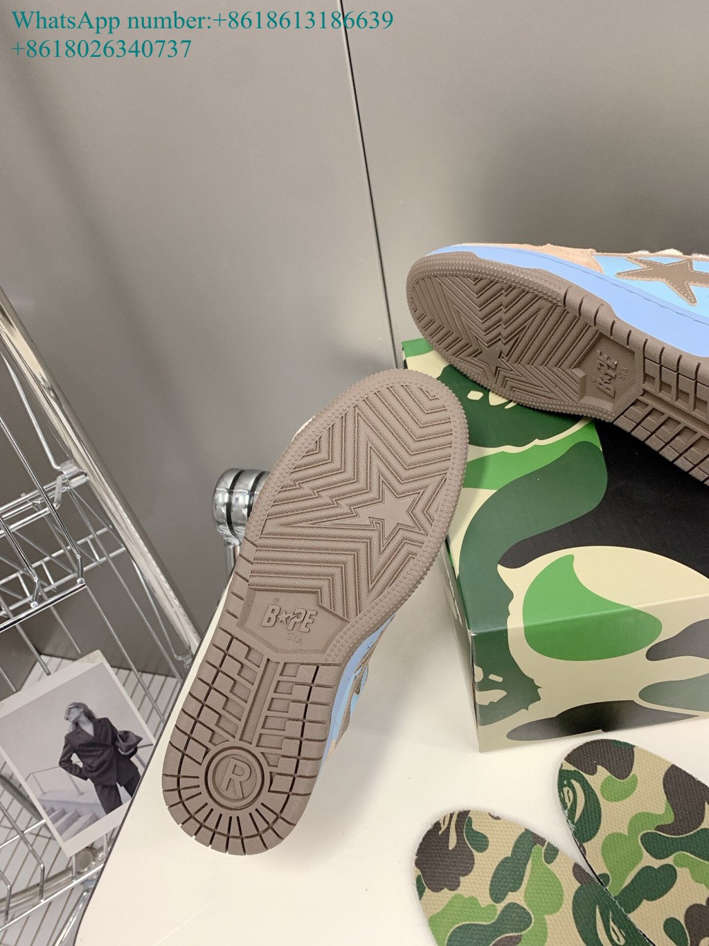 A Bathing Ape Bape Sta Low Blue sneaker