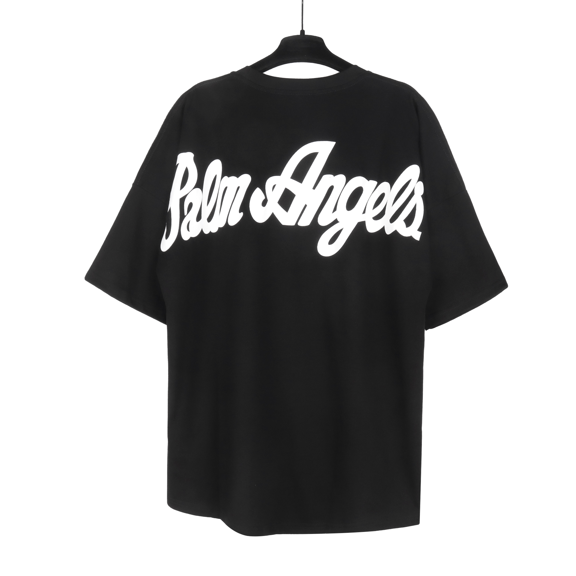 Palm angels shirt black white and blue