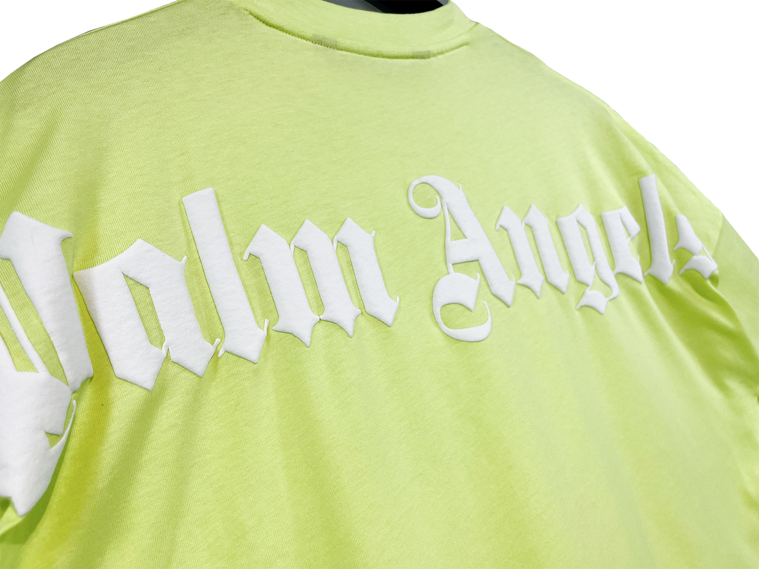 Palm angels shirt grey green pink