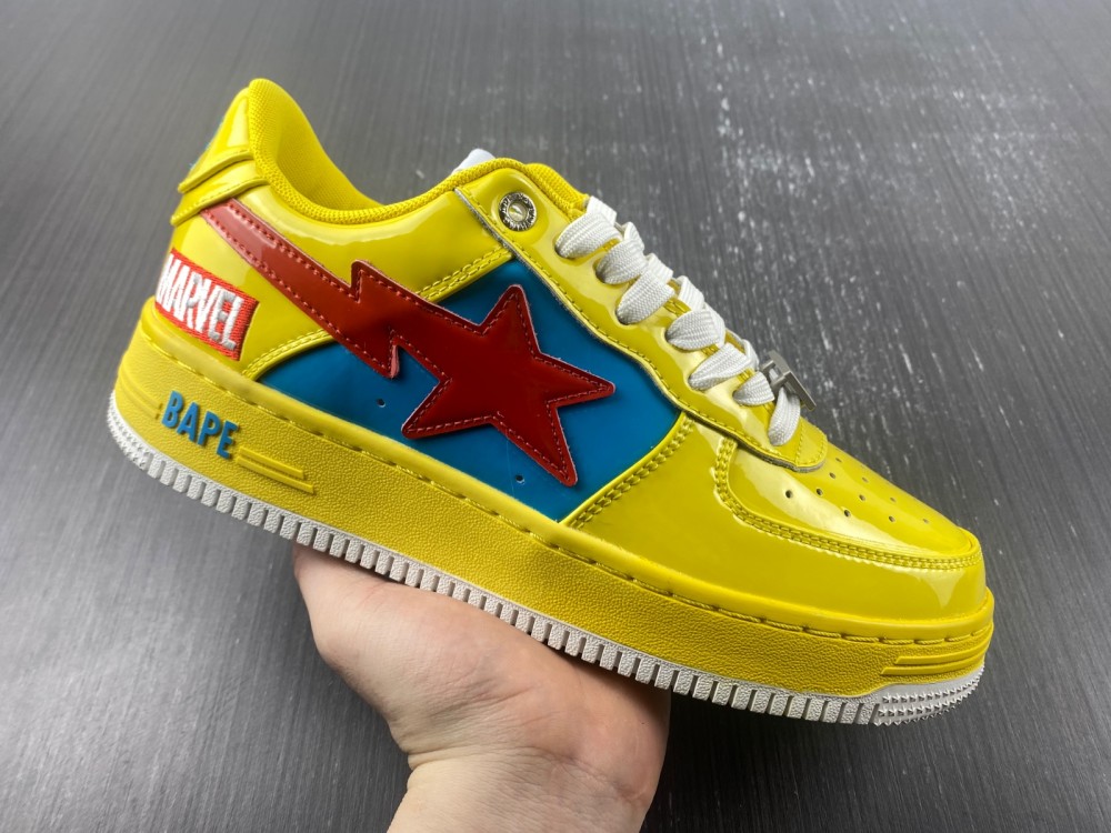 A Bathing Ape Bape Sta MARVEL Yellow Blue