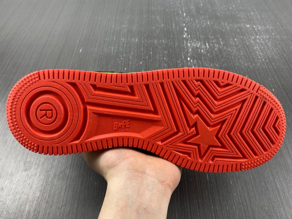 A Bathing Ape Bape Sta MARVEL Yellow Red