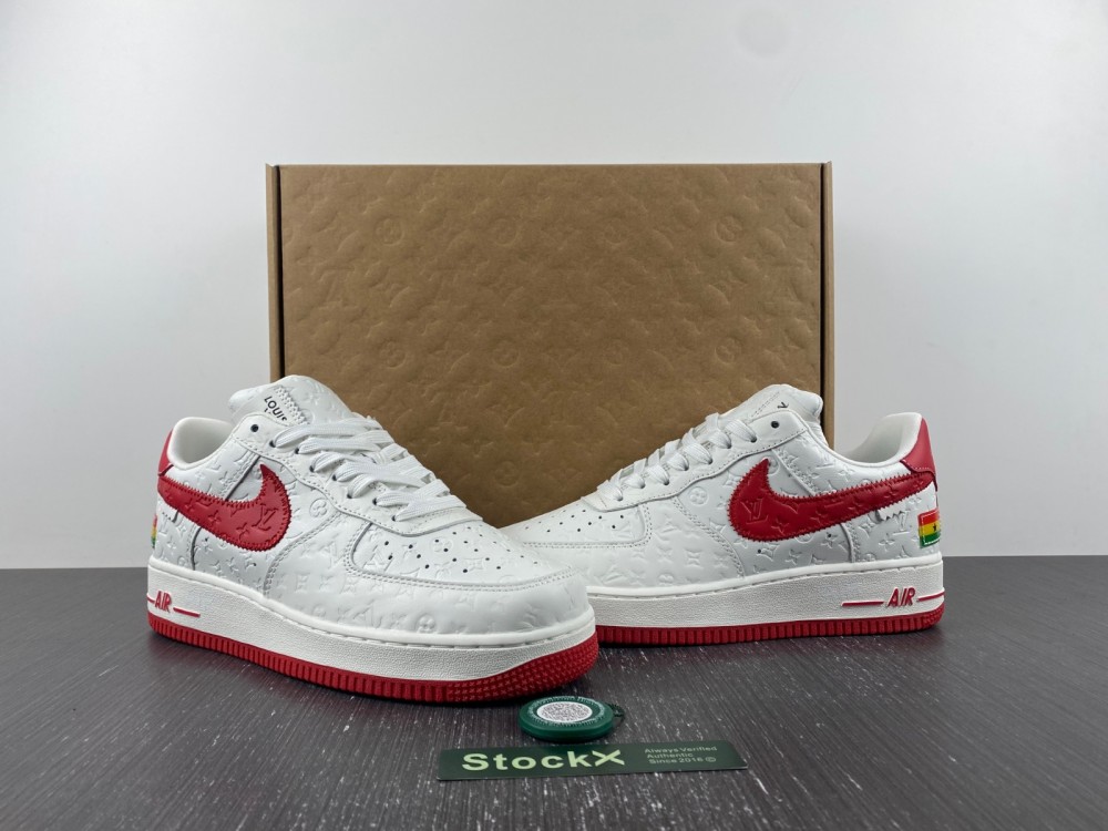 Nike Air Force 1 LsVttn white red