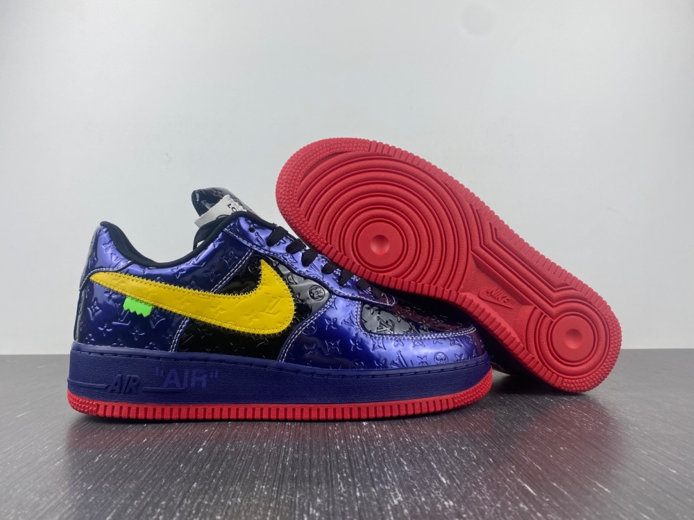 Nike Air Force 1 LsVttn blue yellow