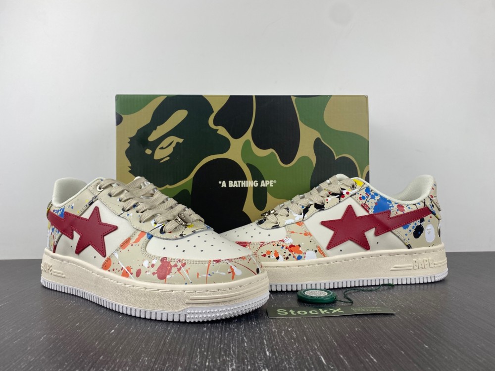 A Bathing Ape Bape Sta Splashed ink color