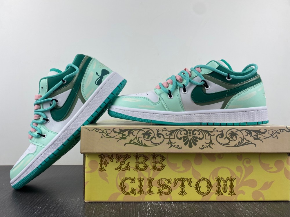 Nike Air Jordan 1 low white green DC0774-132