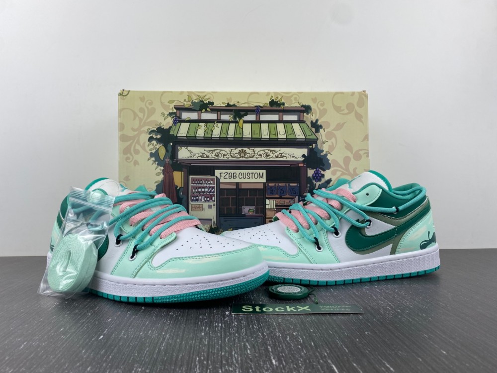 Nike Air Jordan 1 low white green DC0774-132