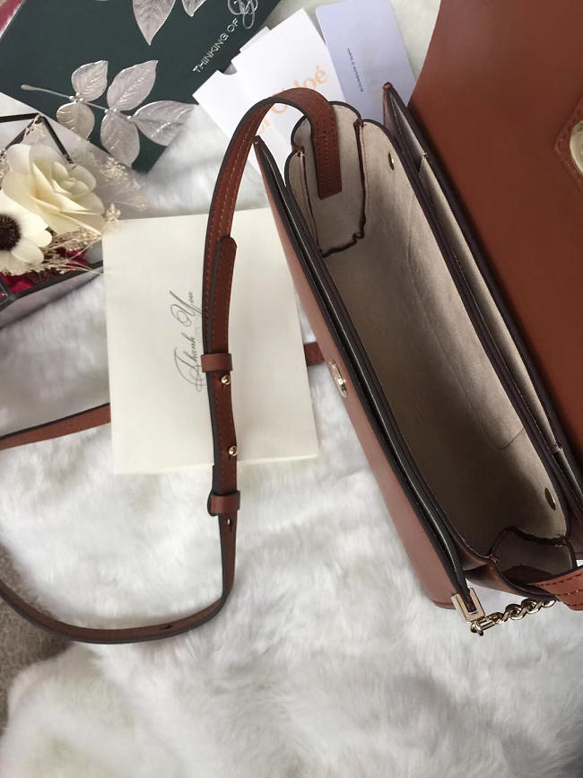 Chloee Faye small shoulder bag in Brown