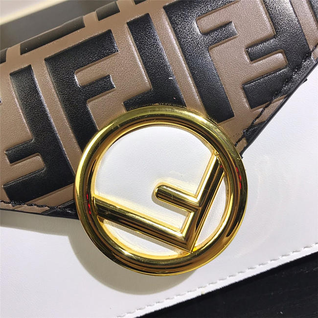 Feendi Original Calfskin Leather Pocket in White