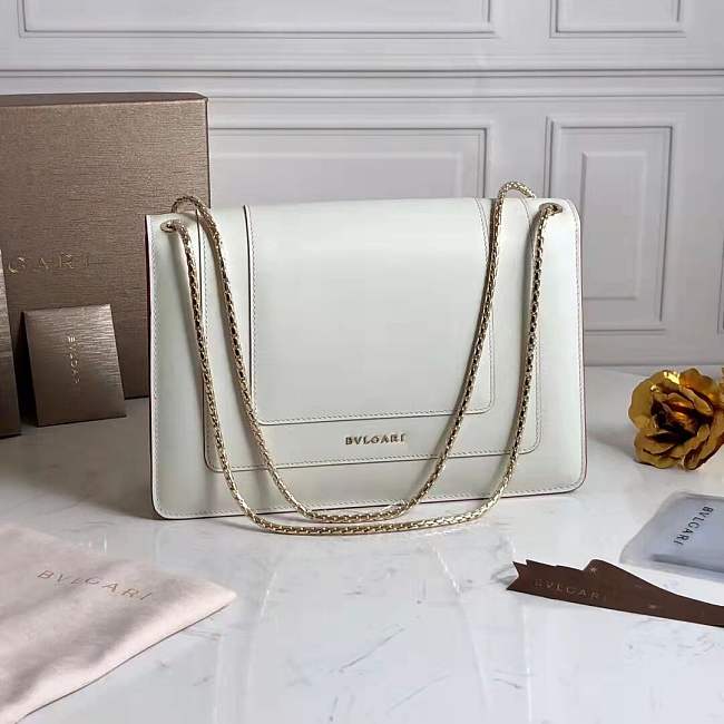 Bvlgarrii Serpenti in Love Bag 27cm white