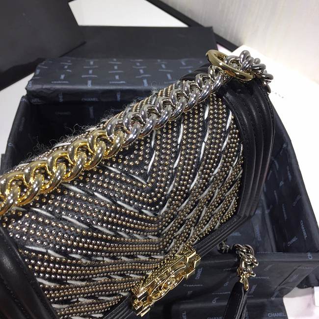 Channe1 Leboy Bag Black 20cm