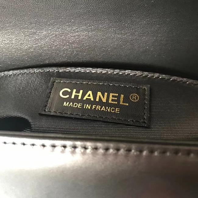 Channe1 Leboy Lambskin Black 25cm