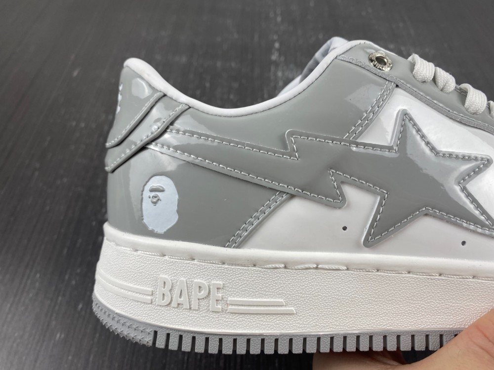 A Bathing Ape Bape Sta white grey