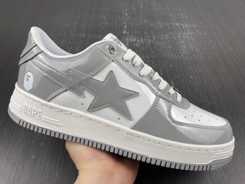 A Bathing Ape Bape Sta white grey