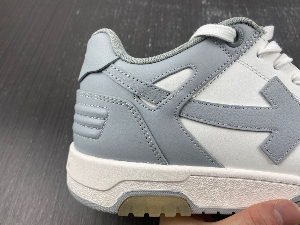 OFF-WHITE Out Of Office OOO Low Tops Grey White