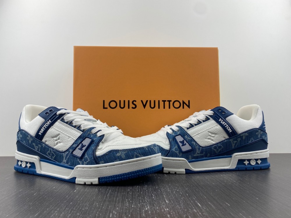 LsVttn Trainer Sneaker white blue