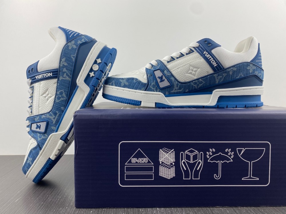 LsVttn Trainer Sneaker white blue