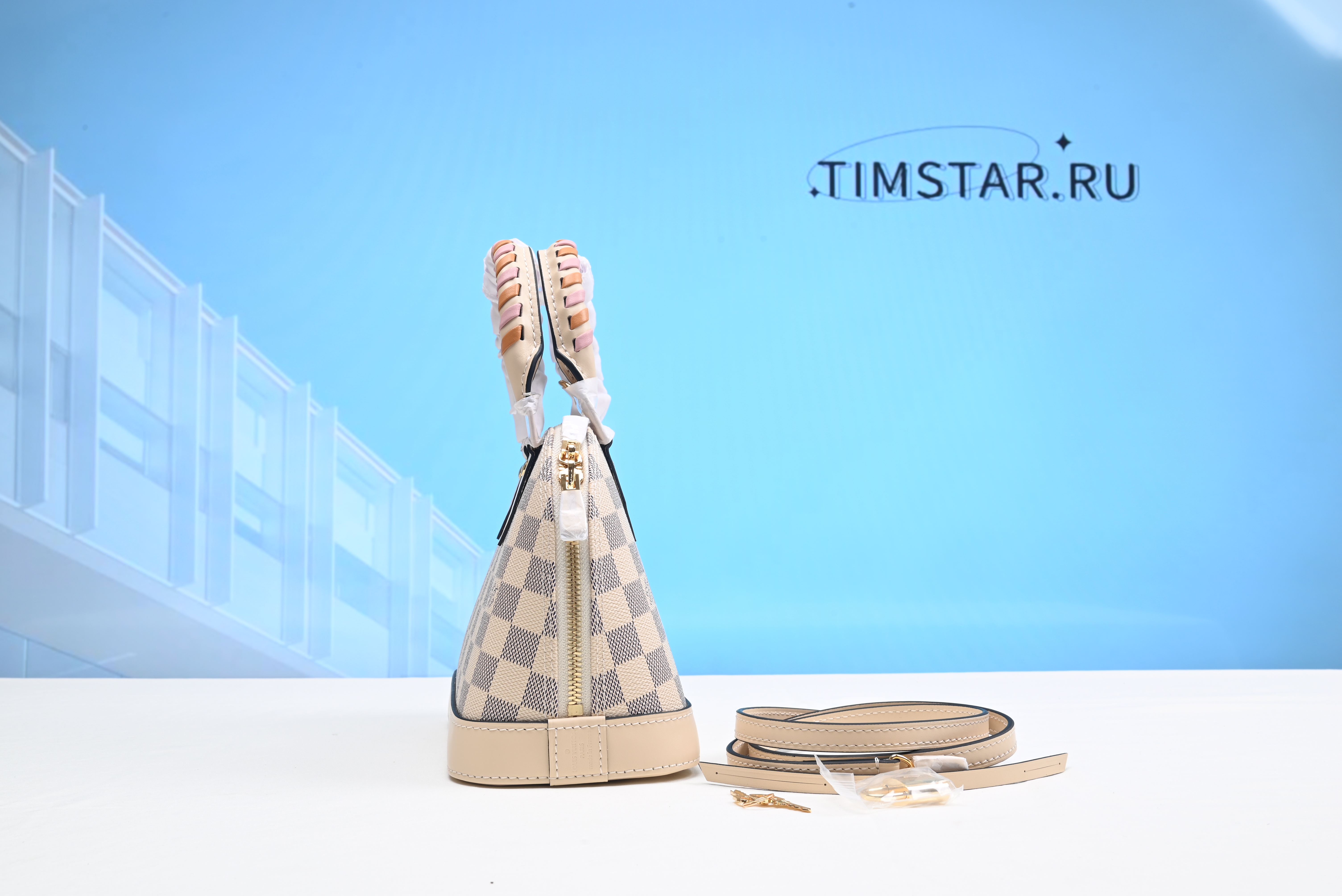 LsVttn Damier Azur Braided Alma BB N45294