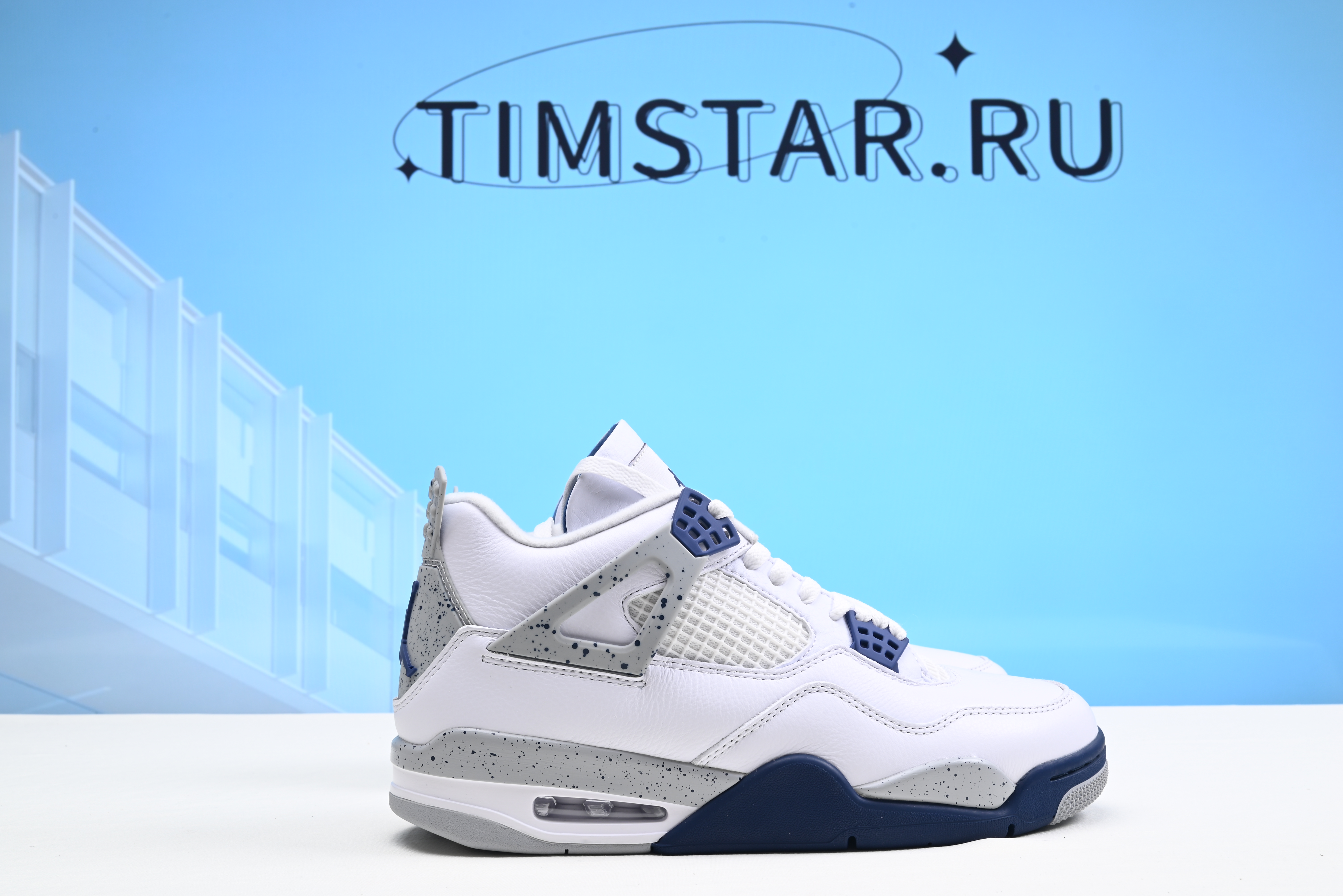 Jordan 4 Retro White Midnight Navy  DH6927-140