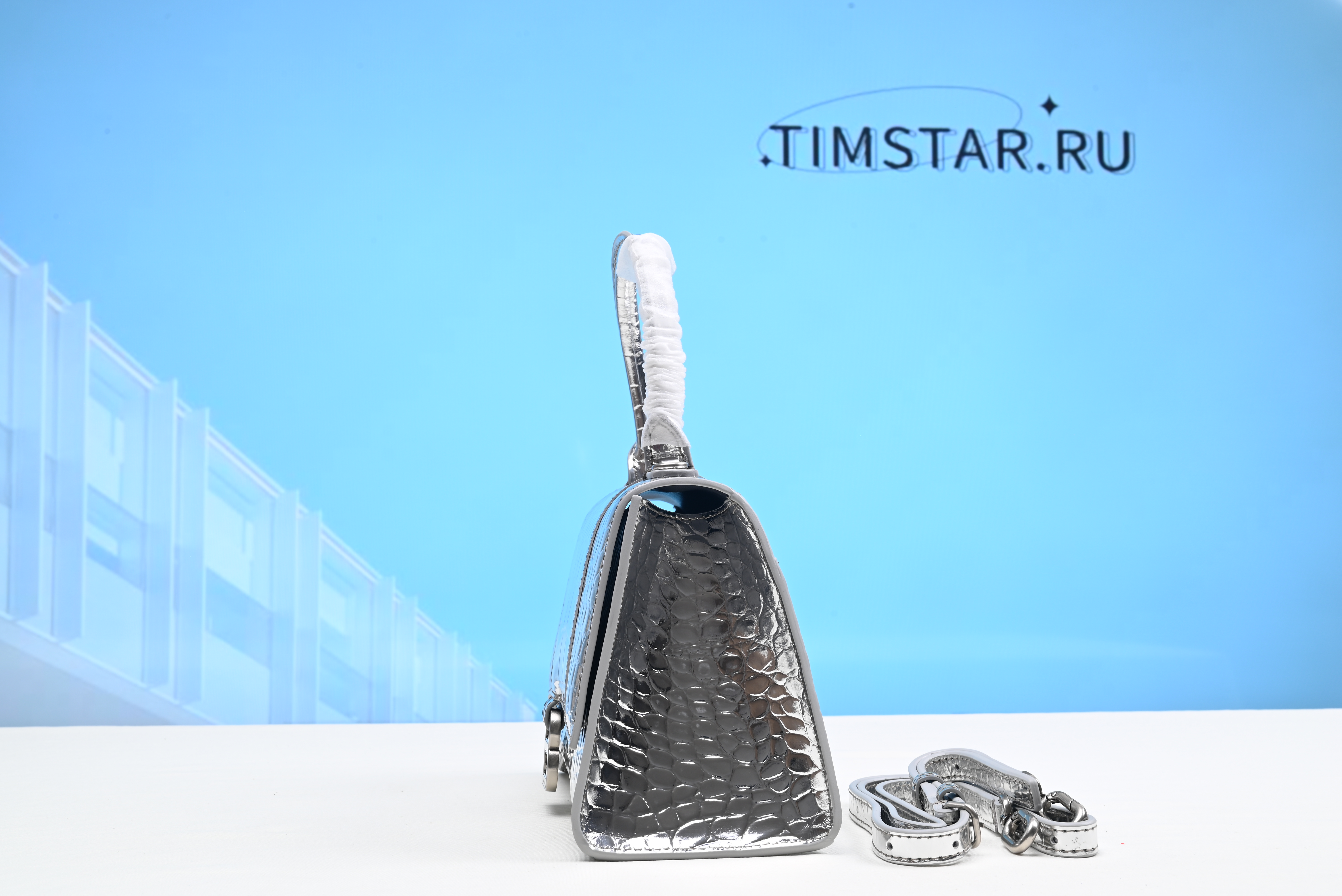 Blncig Hourglass Silver Metallic