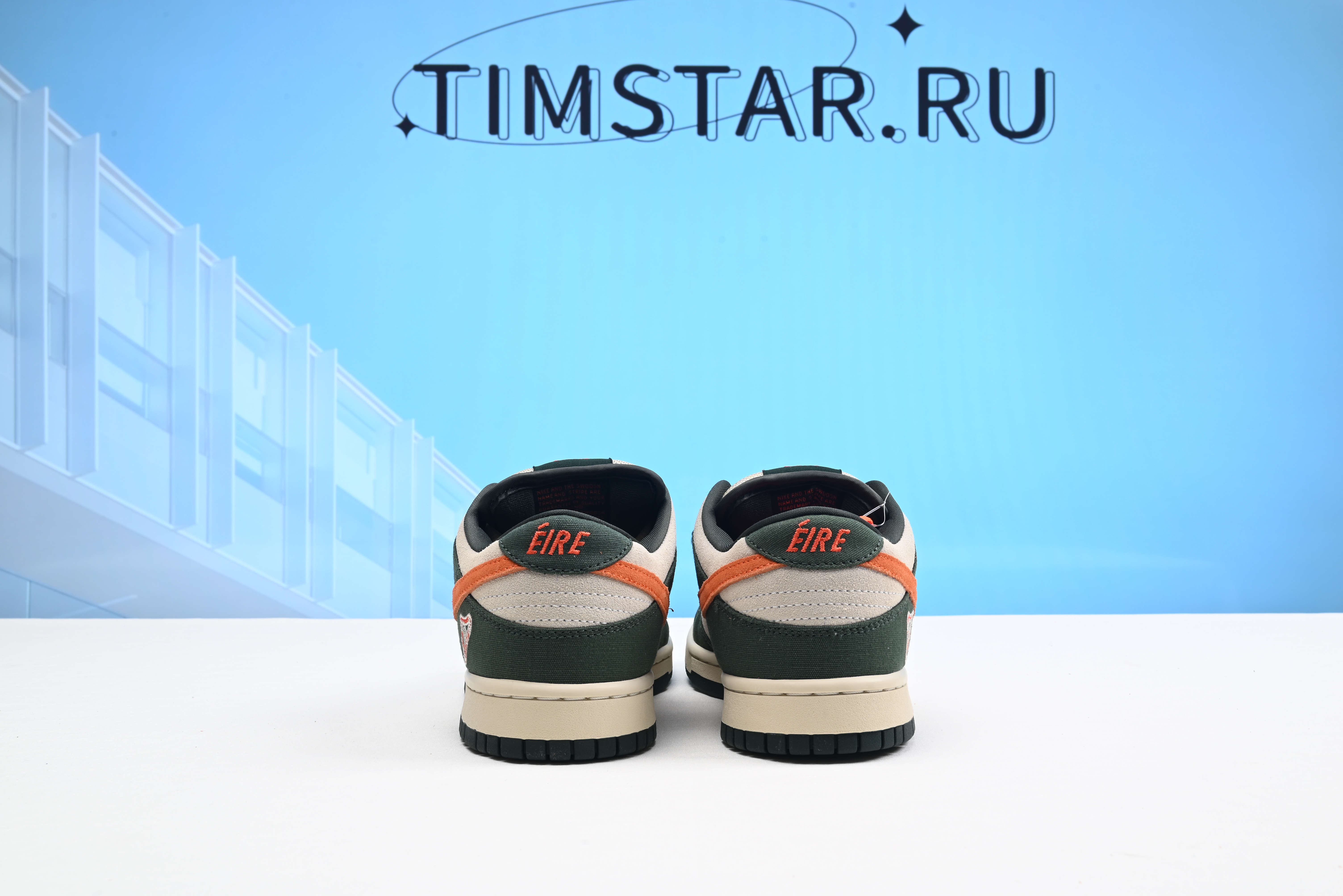 Nike SB Green and Orange – SB Dunk Low Eire Net Deep Orange Rep 304292-185