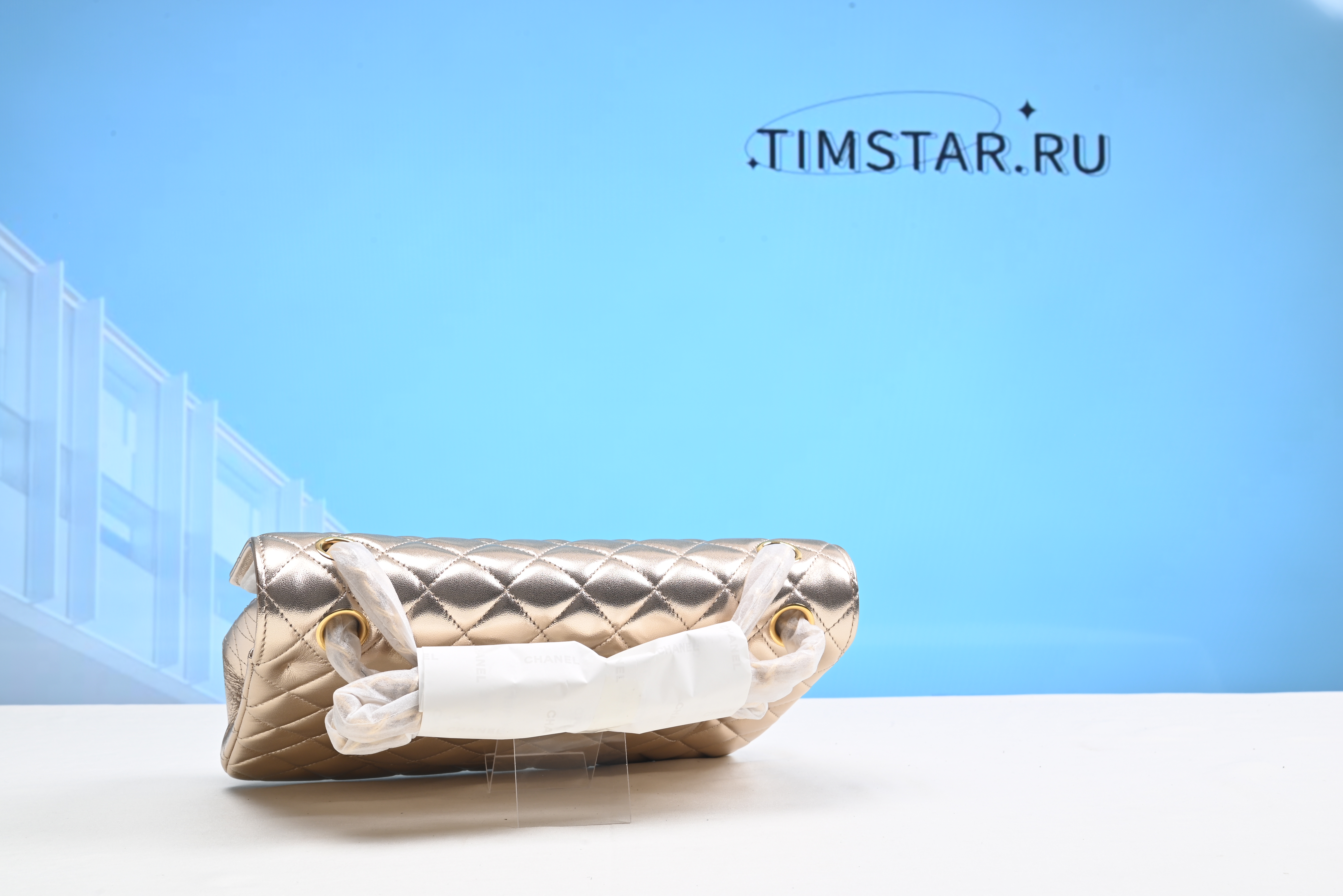 Chanel Timless Flap Bag Gold Silver 25cm