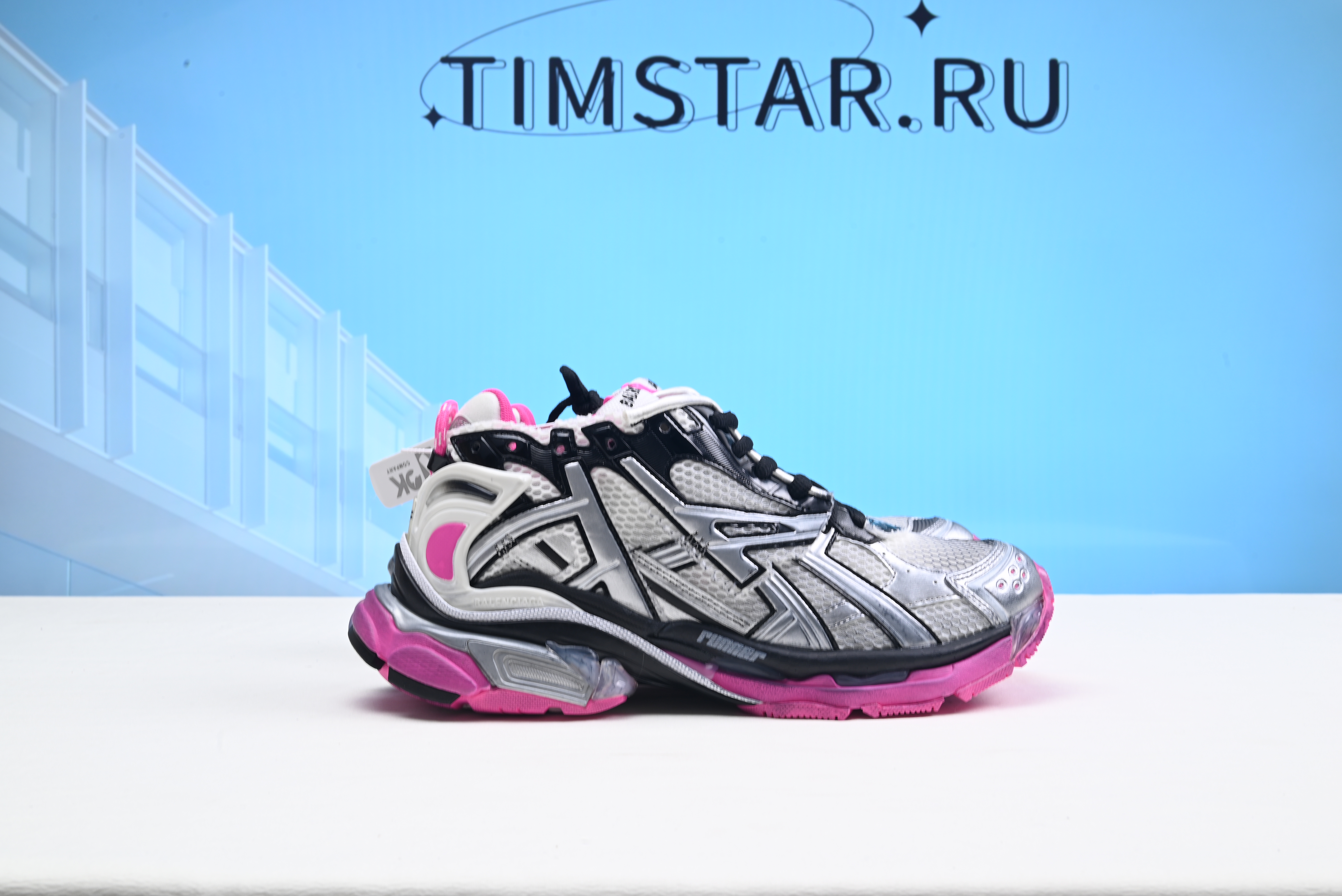 Blncig Pink Metallic Runners W3RBW