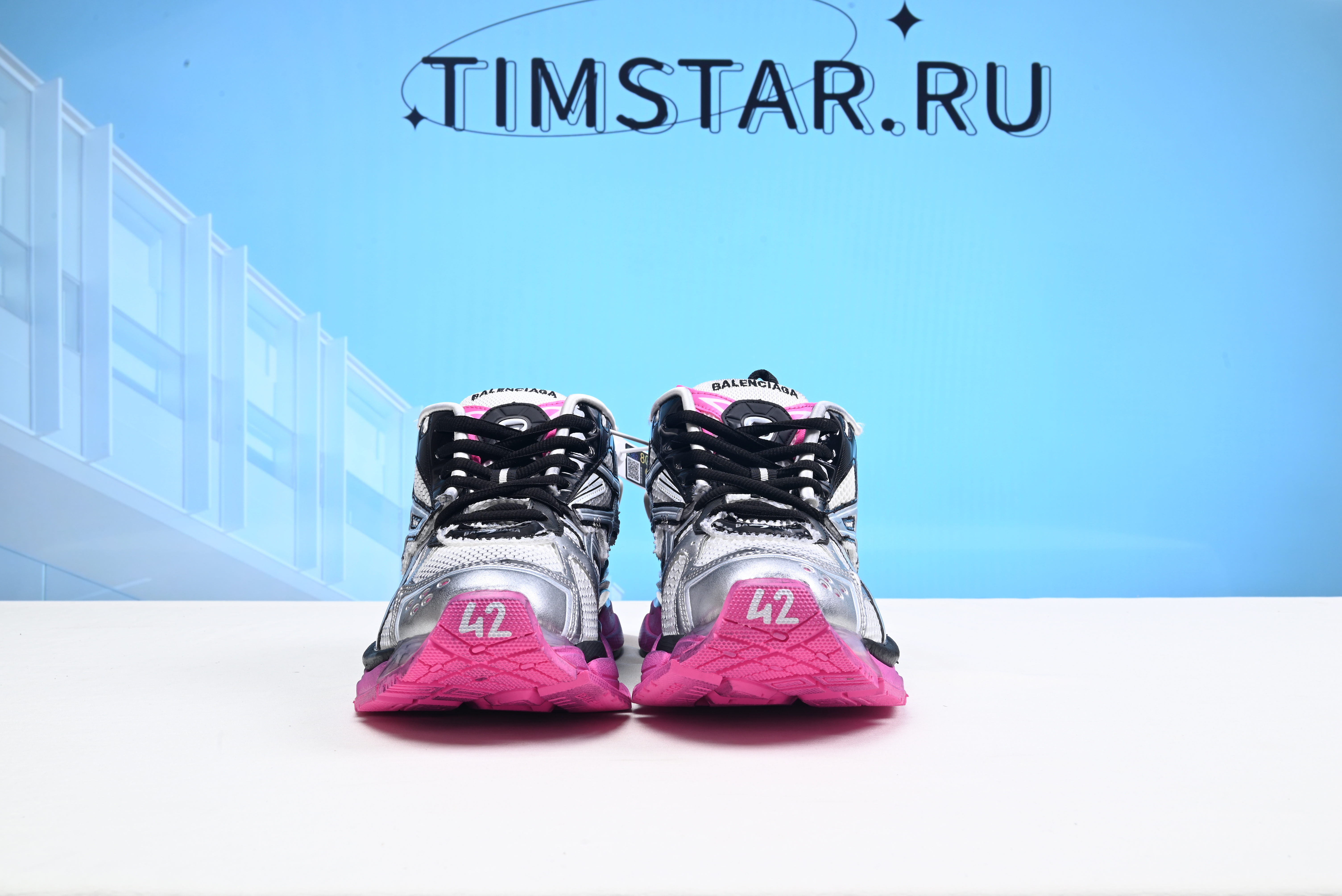 Blncig Pink Metallic Runners W3RBW