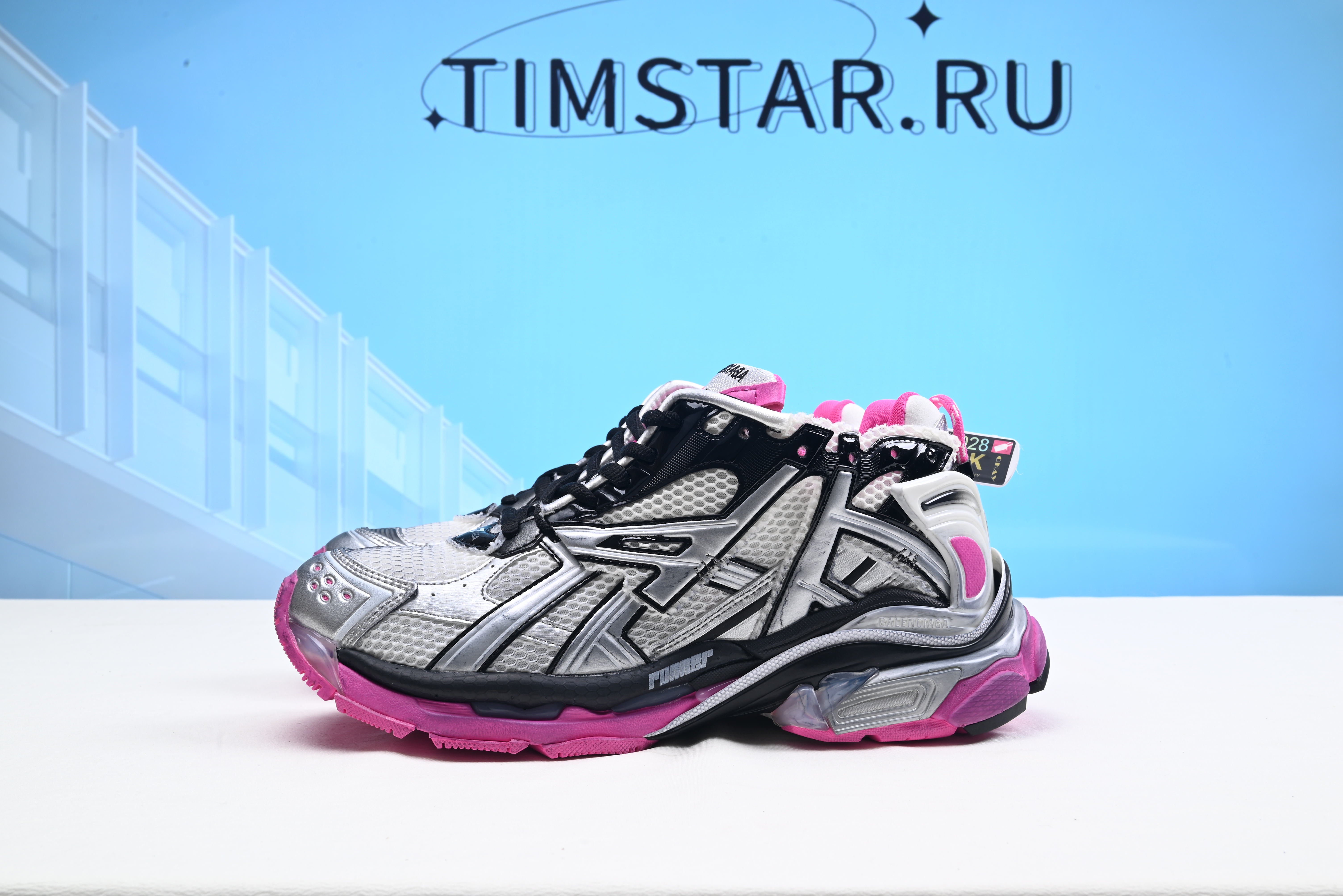 Blncig Pink Metallic Runners W3RBW