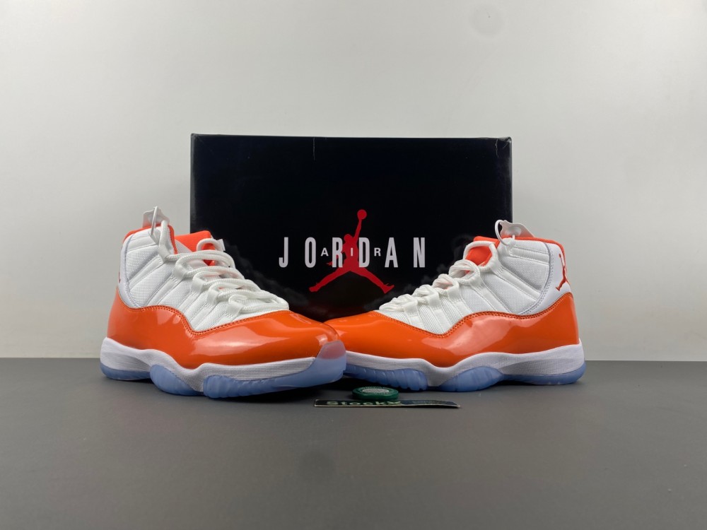 Air Jordan 11 White orange