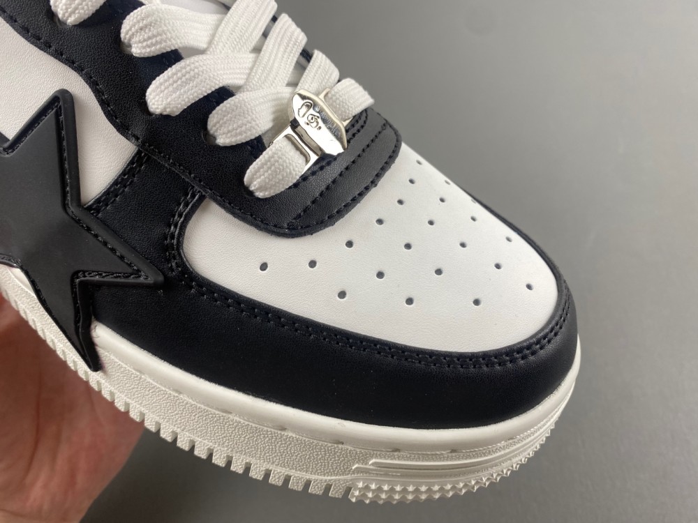 A Bathing Ape Bape Sta Low white black