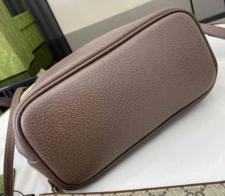 Guccii1 OPHIDIA MINI TOTE BROWN- 22cmx 18cm x 10cm