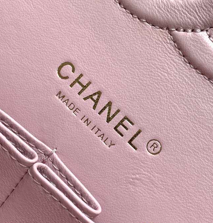 Channe1 Classic Handbag A01112 Ombre Purple & Pink  25.5 cm