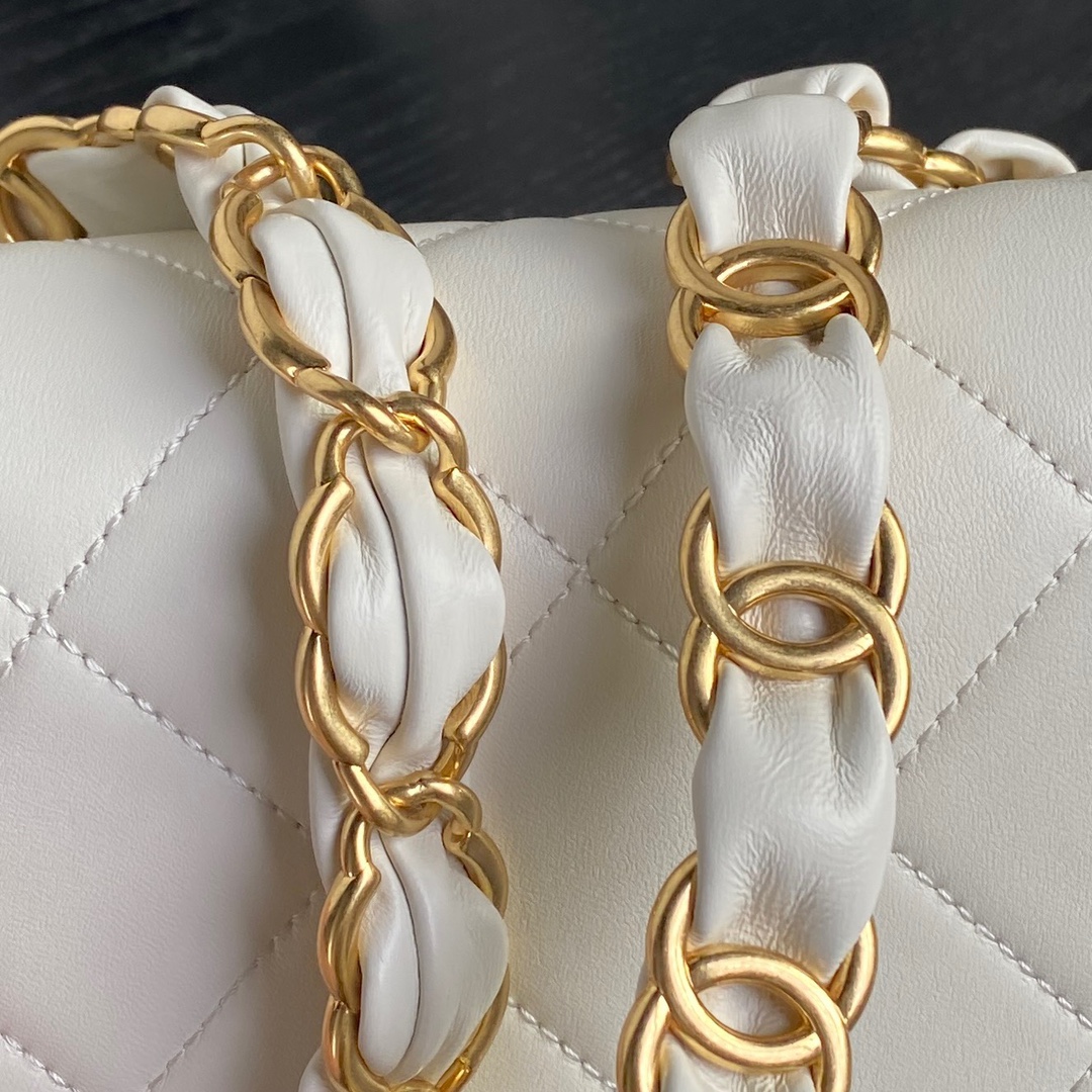 Channe1 Bag 67123198white 26cm