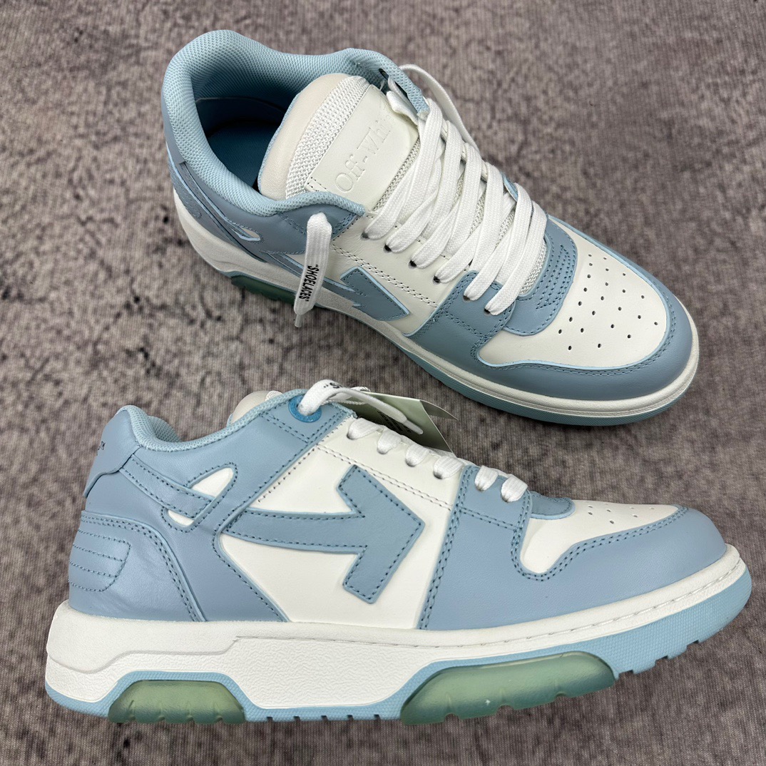 OFF-WHITE Out Of Office OOO Low Tops blue