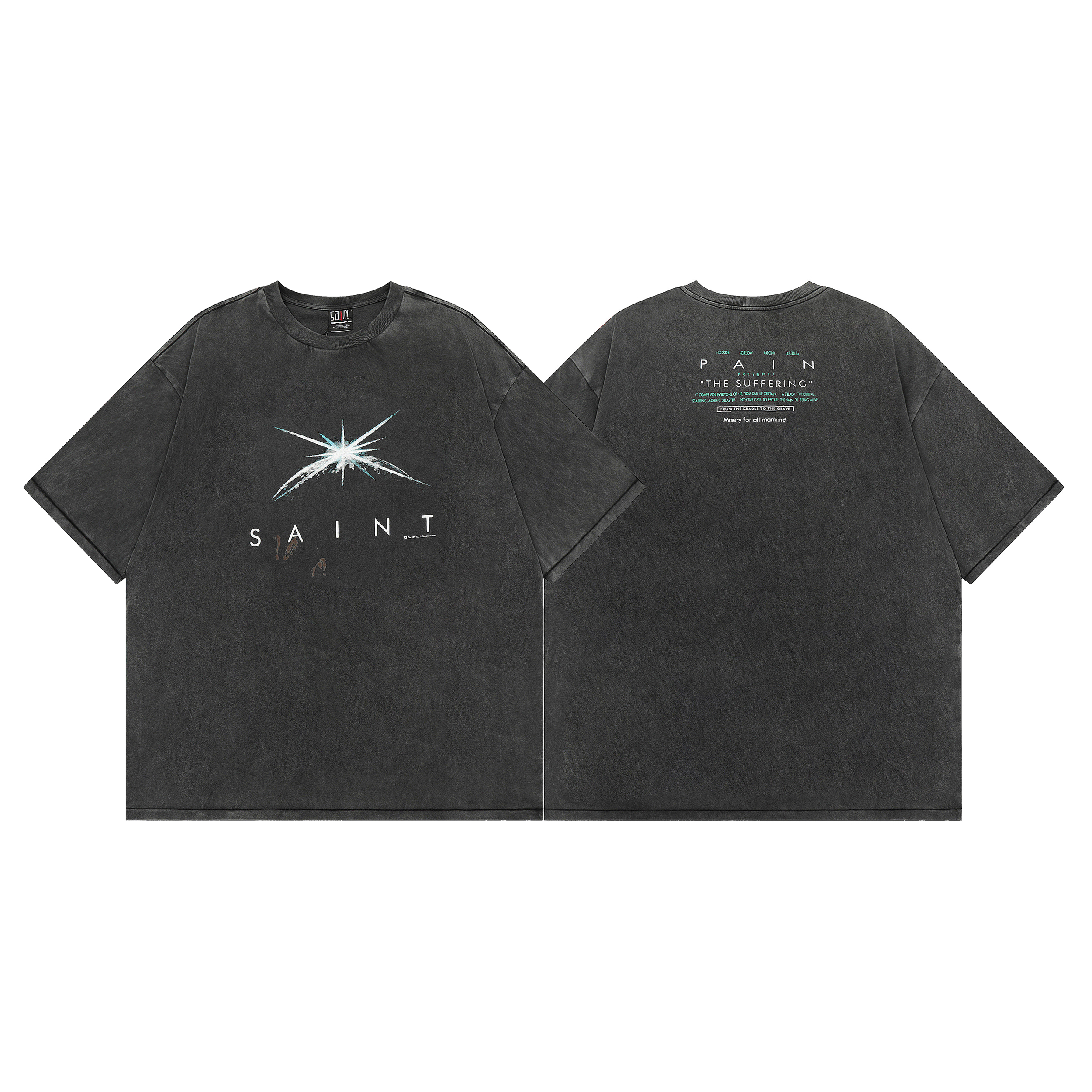 SAINT MICHAEL Vintage Black T Shirt S207