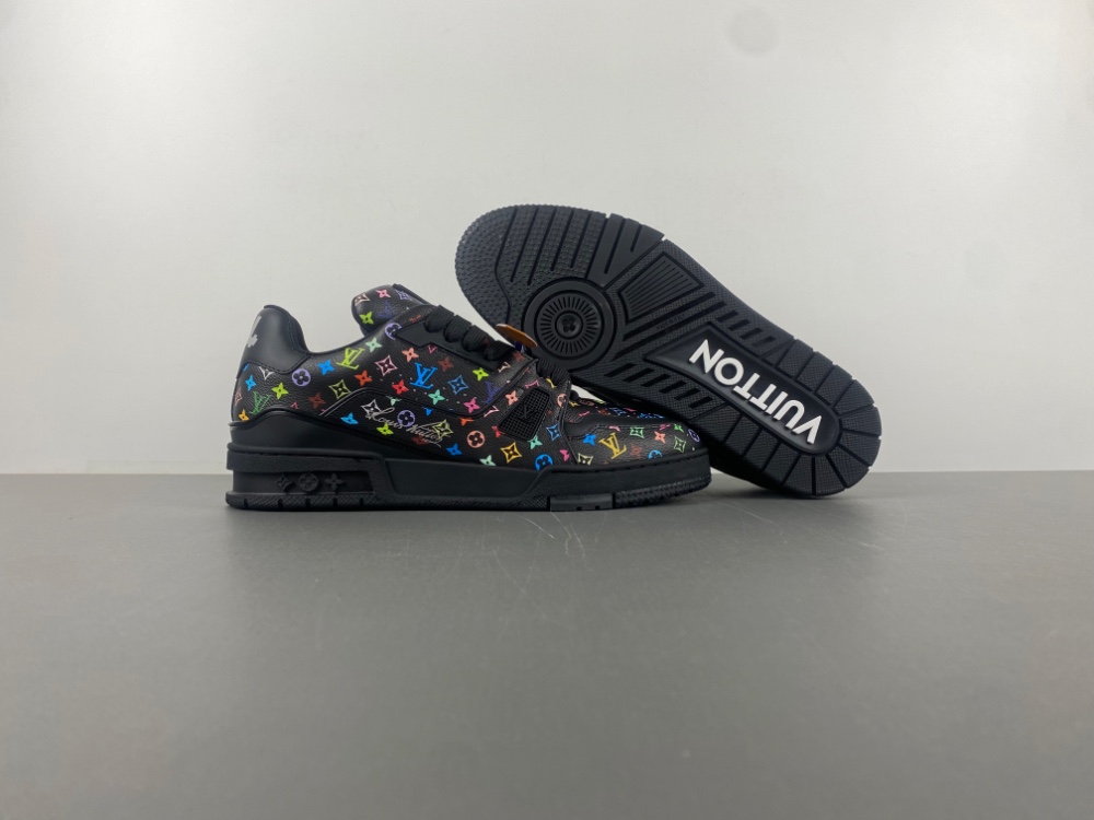 Louis Vuitton LV trainer Takashi Murakami Black  1AHEKZ