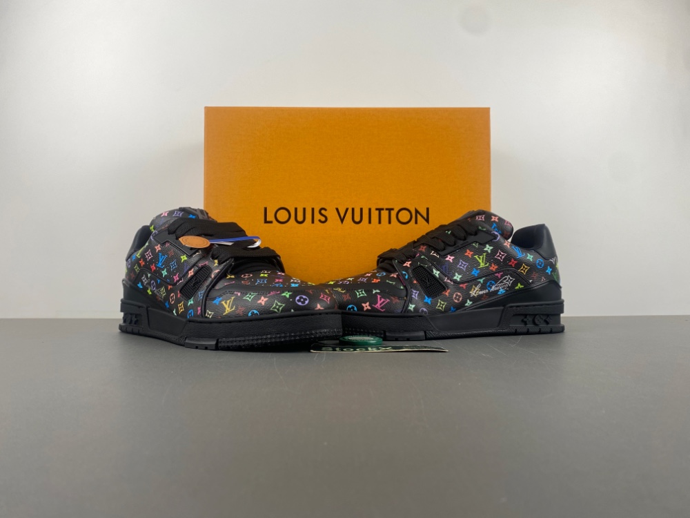 Louis Vuitton LV trainer Takashi Murakami Black  1AHEKZ