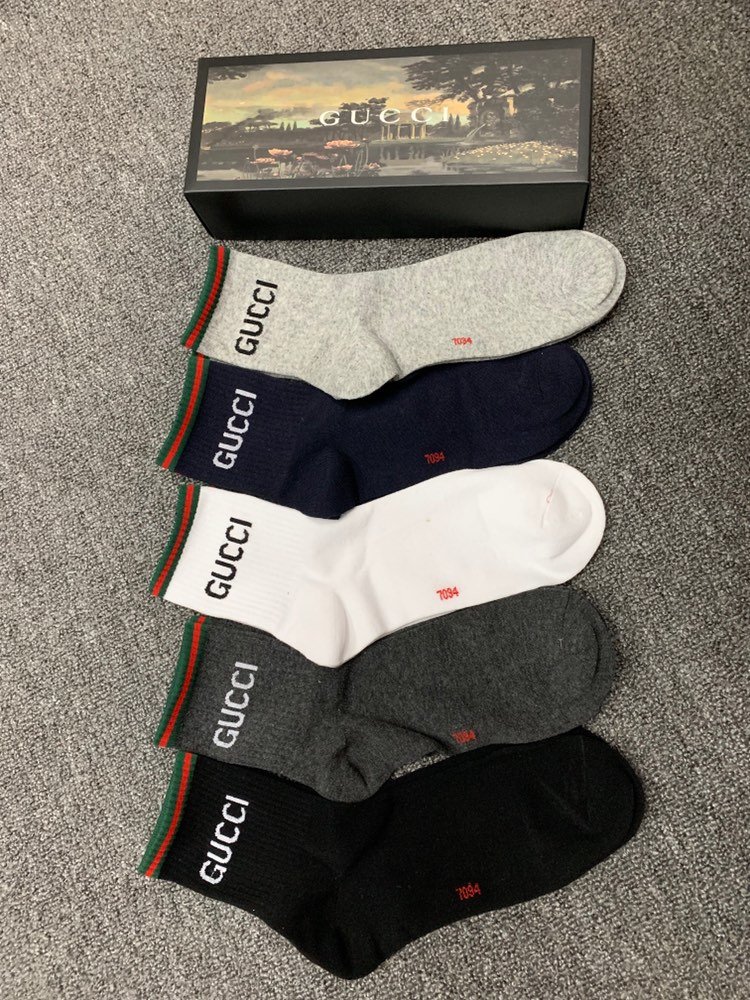 Gucci Socks 5 pieces per box 01