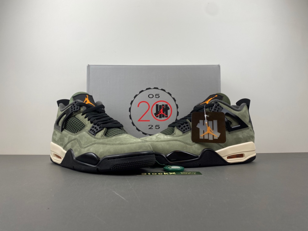 Air Jordan 4 OG Army Green Orange Black IB1519-200