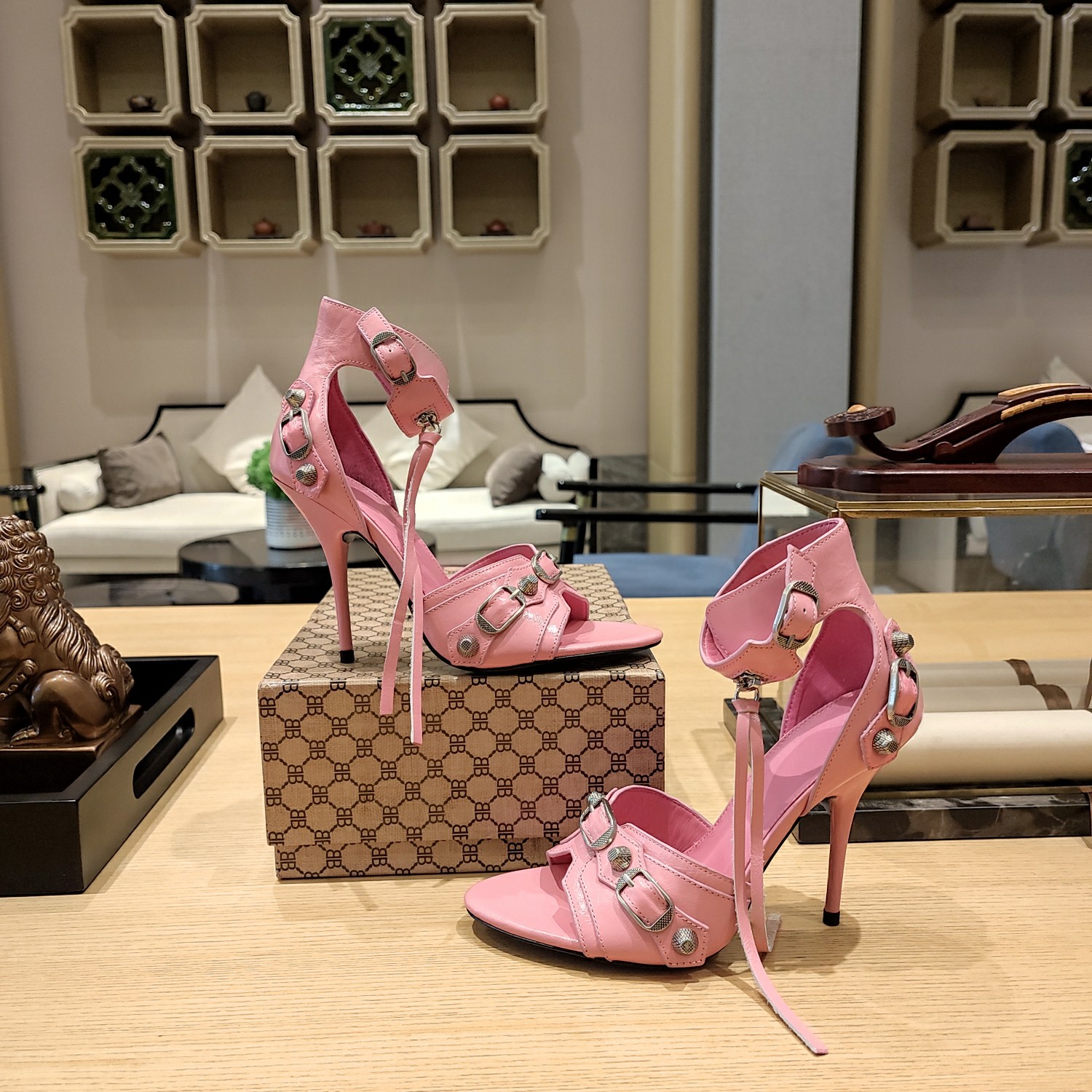 Balenciaga High heel Shoes pink