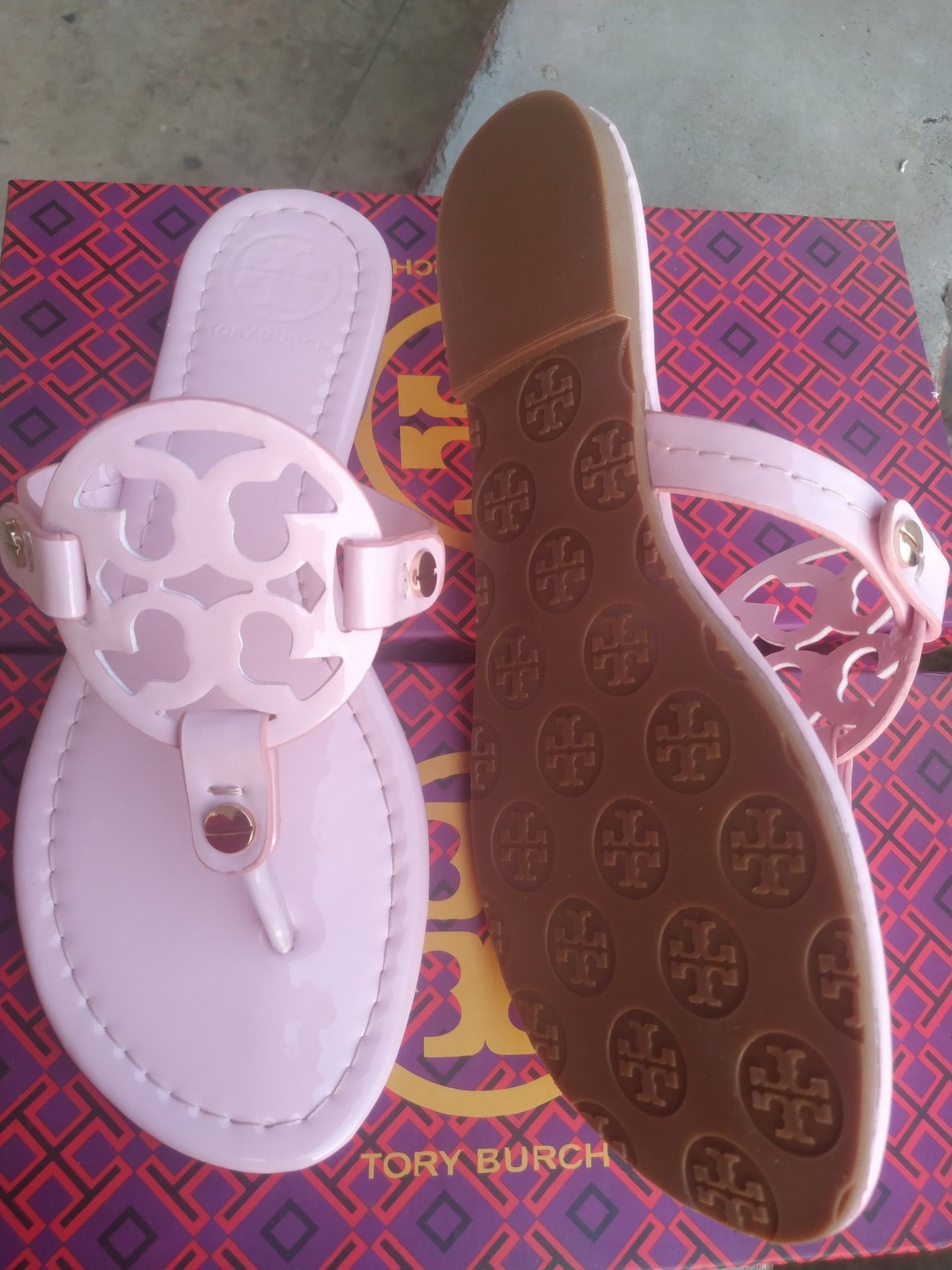 TORY BURCH pink sandals