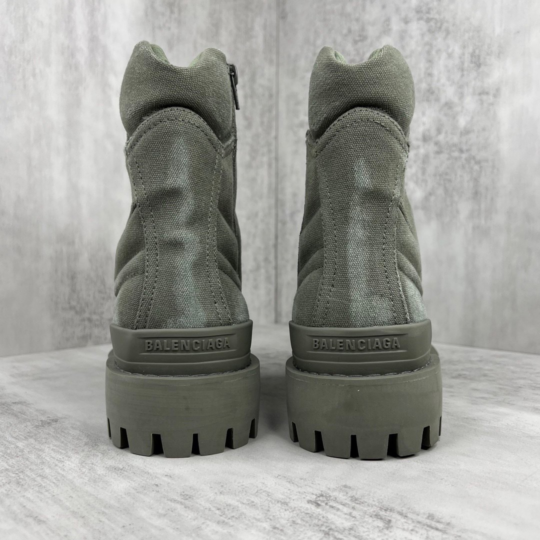 Balenciaga green boots