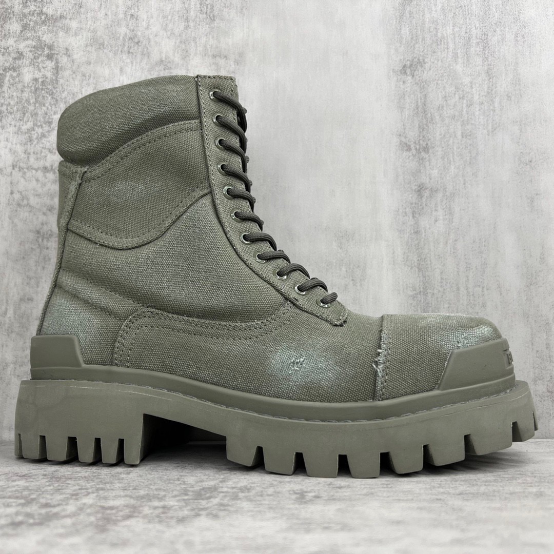 Balenciaga green boots